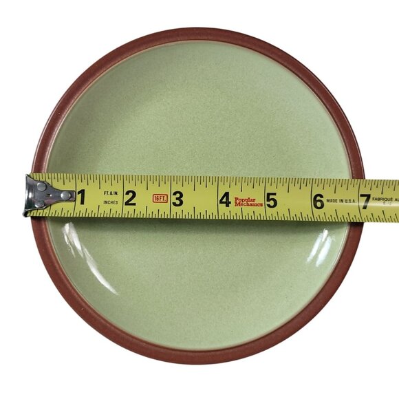 Denby Juice Dessert Plate Apple Green Round 7.25" Stoneware England Replace NEW - Picture 7 of 7